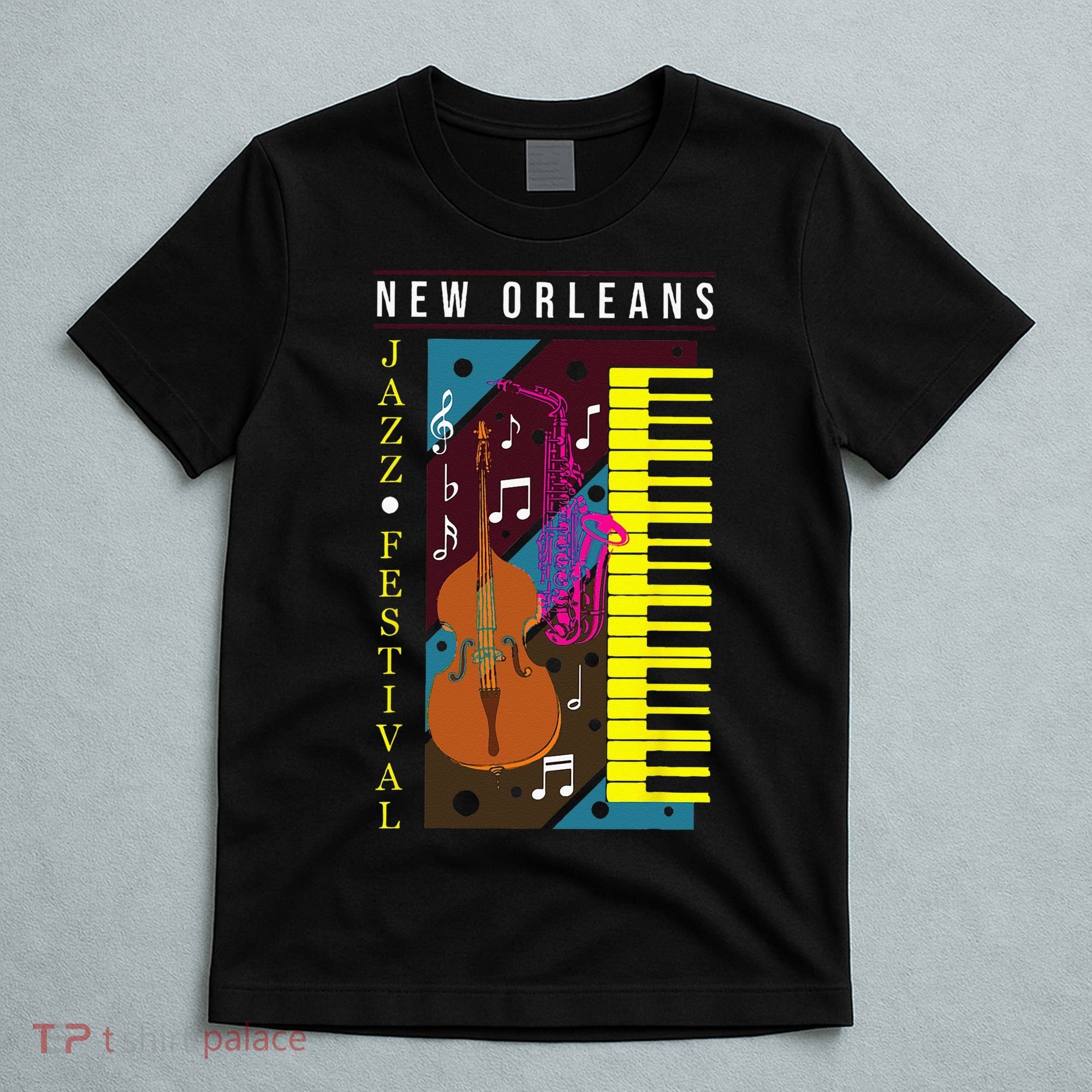 Jazz Music New Orleans Music Festival Musical Souvenir T-Shirt