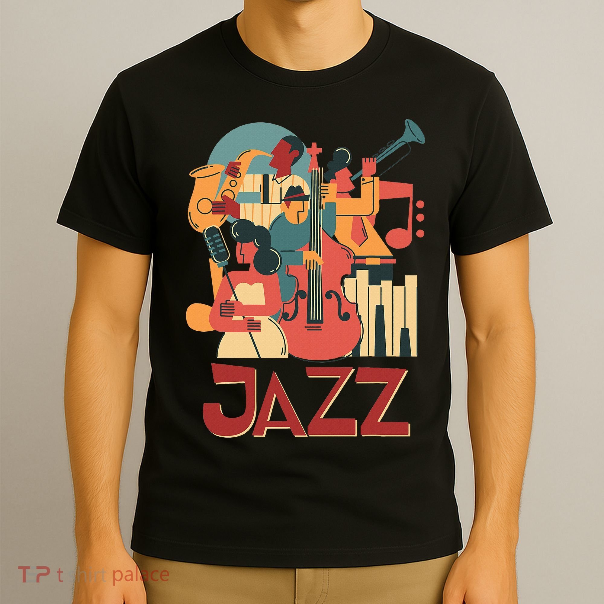 Jazz Musician Orchestra Play On Stage Smooth Jazz T-Shirt