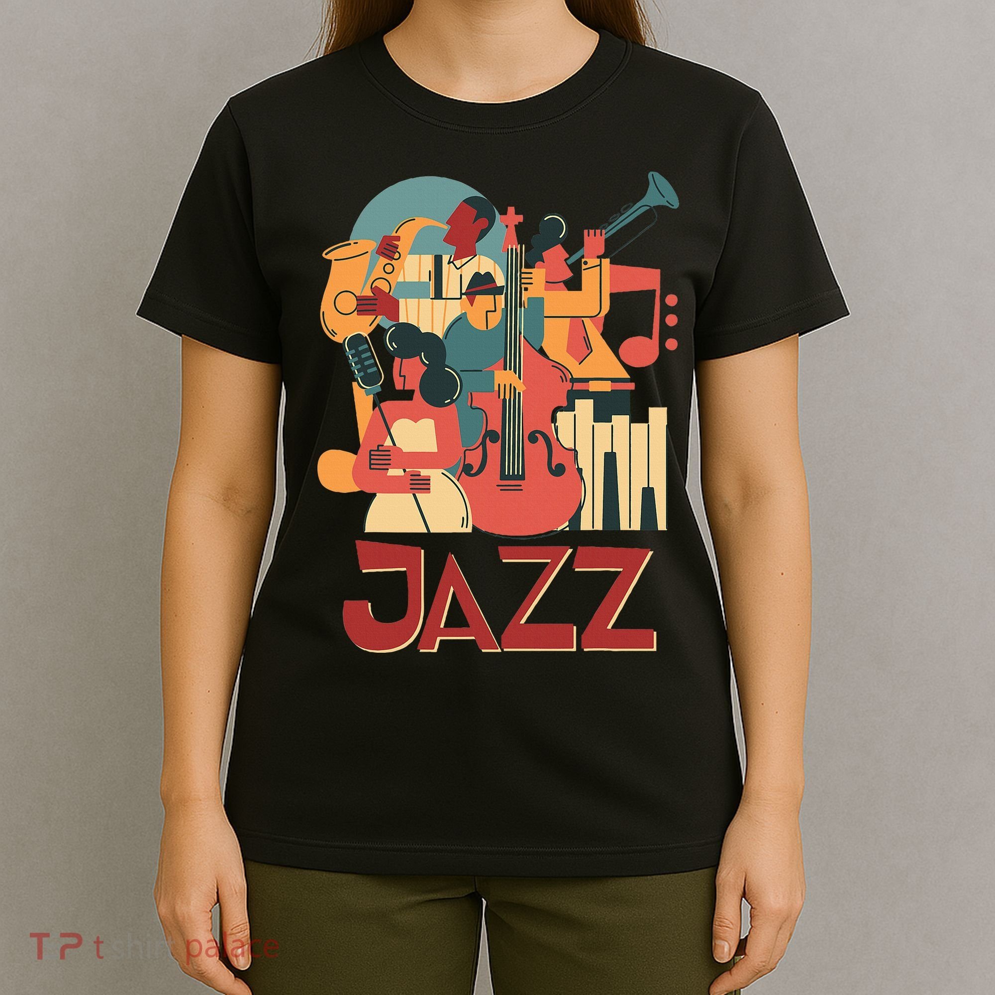 Jazz Musician Orchestra Play On Stage Smooth Jazz T-Shirt