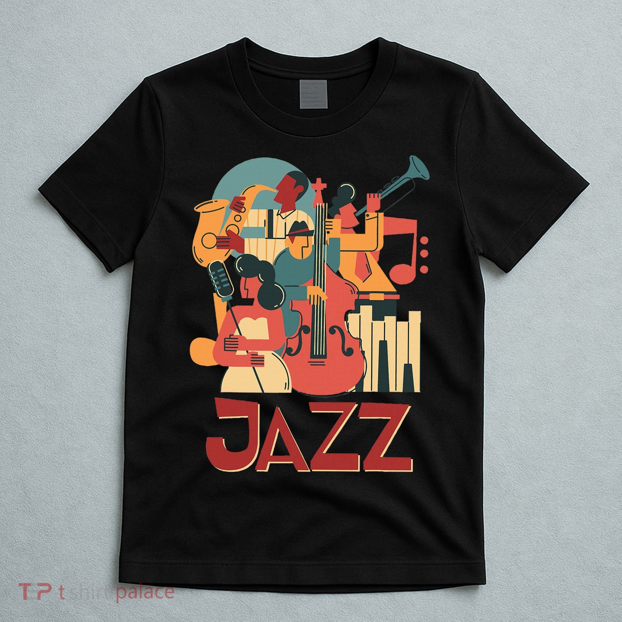 Jazz Musician Orchestra Play On Stage Smooth Jazz T-Shirt