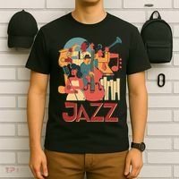 Jazz Musician Orchestra Play On Stage Smooth Jazz T-Shirt thumb 6