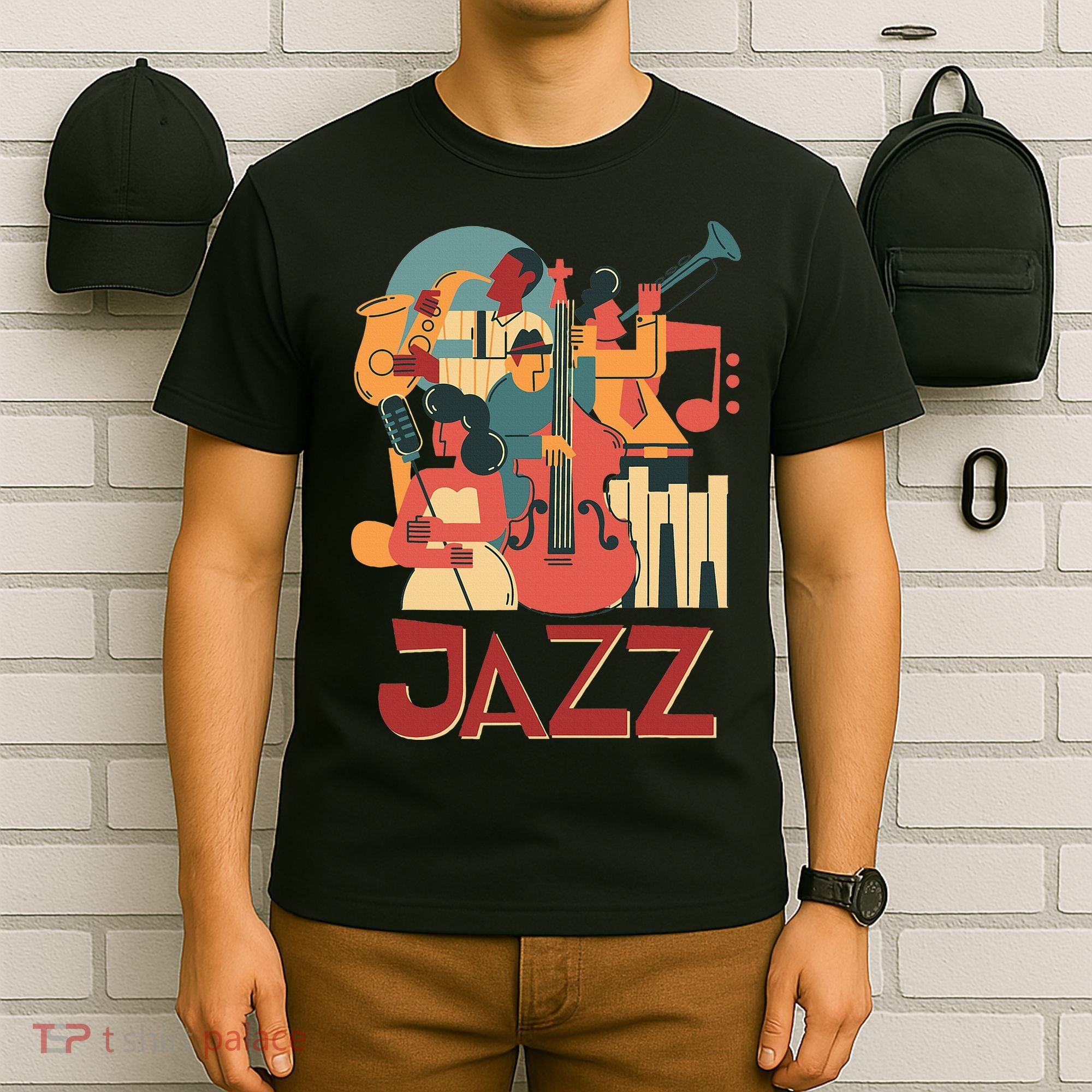 Jazz Musician Orchestra Play On Stage Smooth Jazz T-Shirt