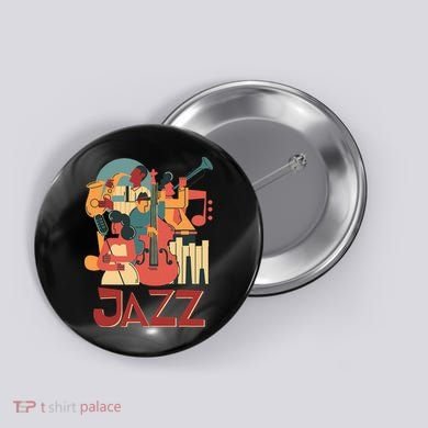 Jazz Musician Orchestra Play On Stage Smooth Jazz Button