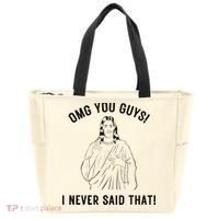 Jesus Meme Omg You Guys I Never Said That Tote Bag thumb 0