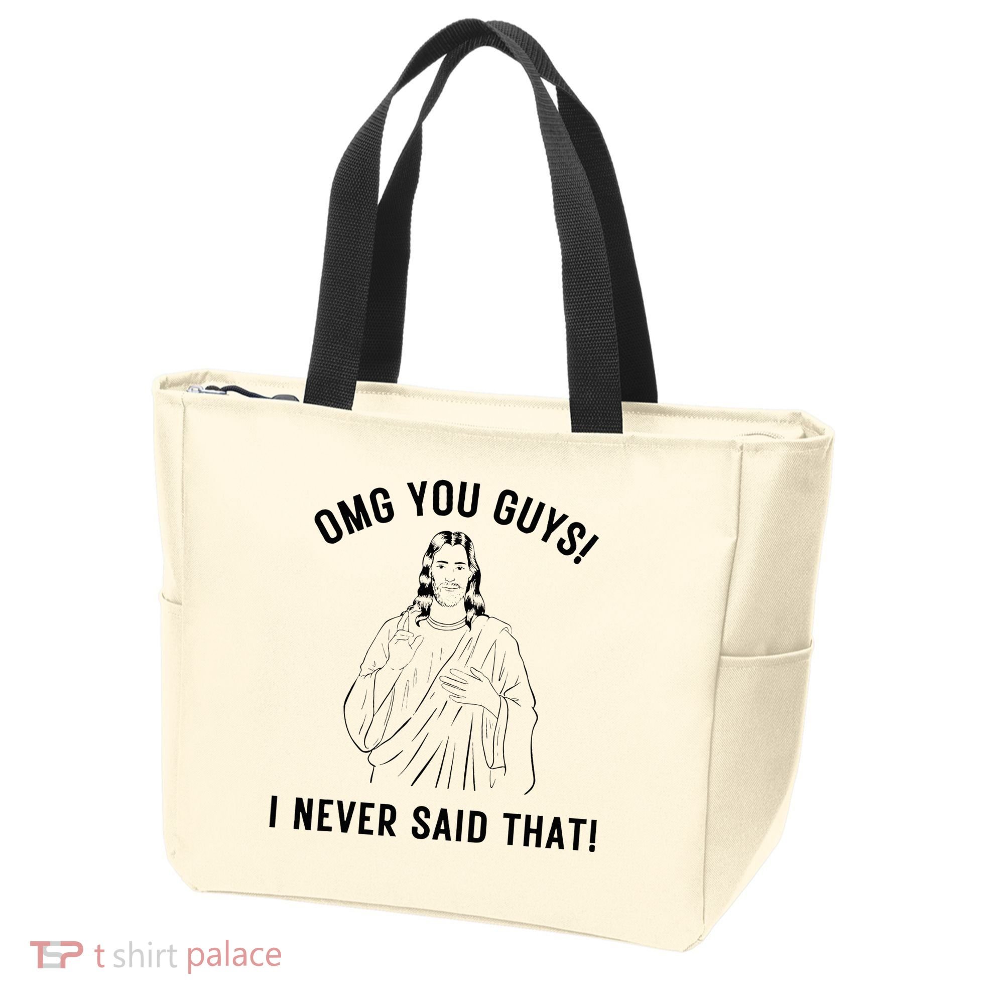 Jesus Meme Omg You Guys I Never Said That Tote Bag