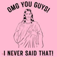 Jesus Meme Omg You Guys I Never Said That Coaster thumb 2