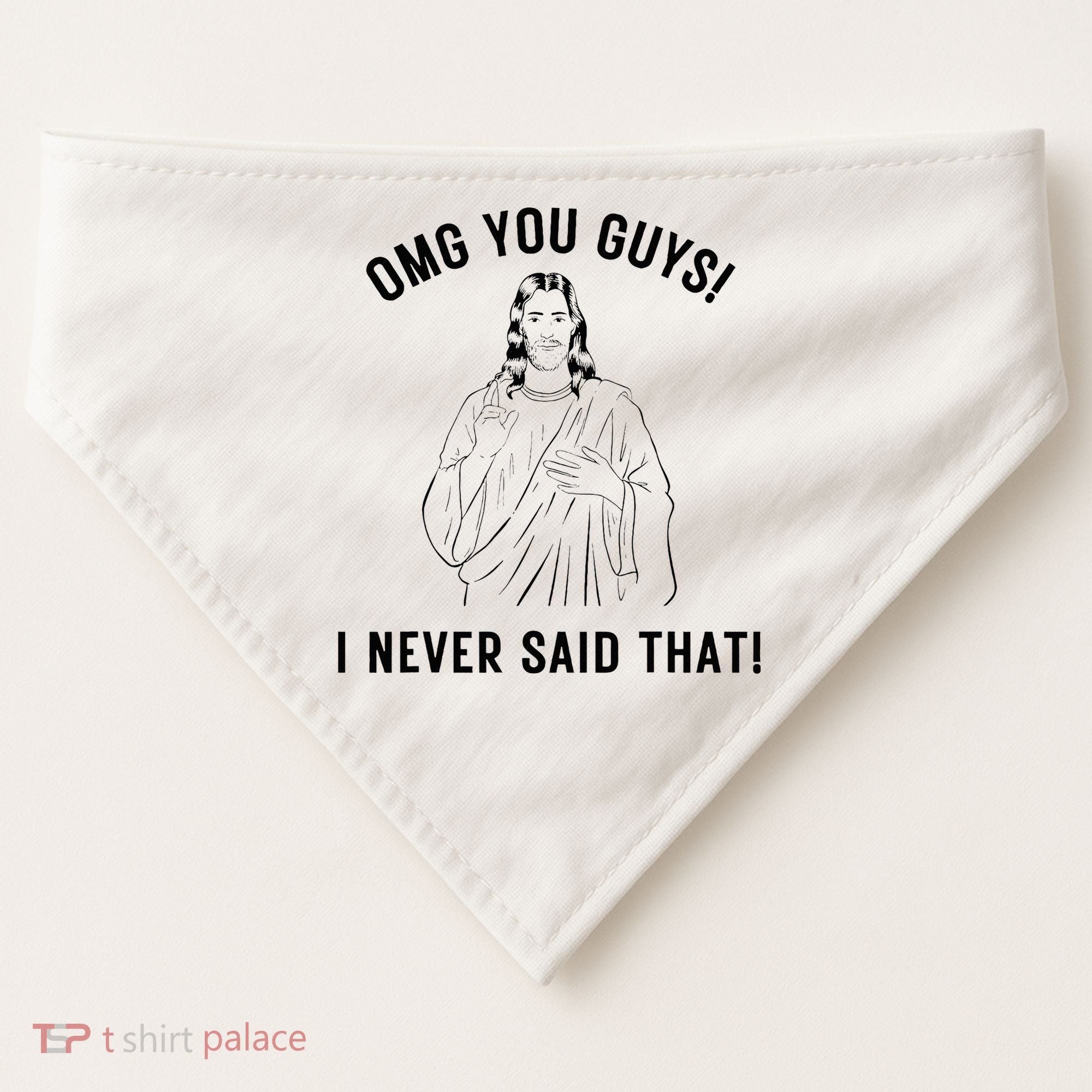 Jesus Meme Omg You Guys I Never Said That USA-Made Doggie Bandana
