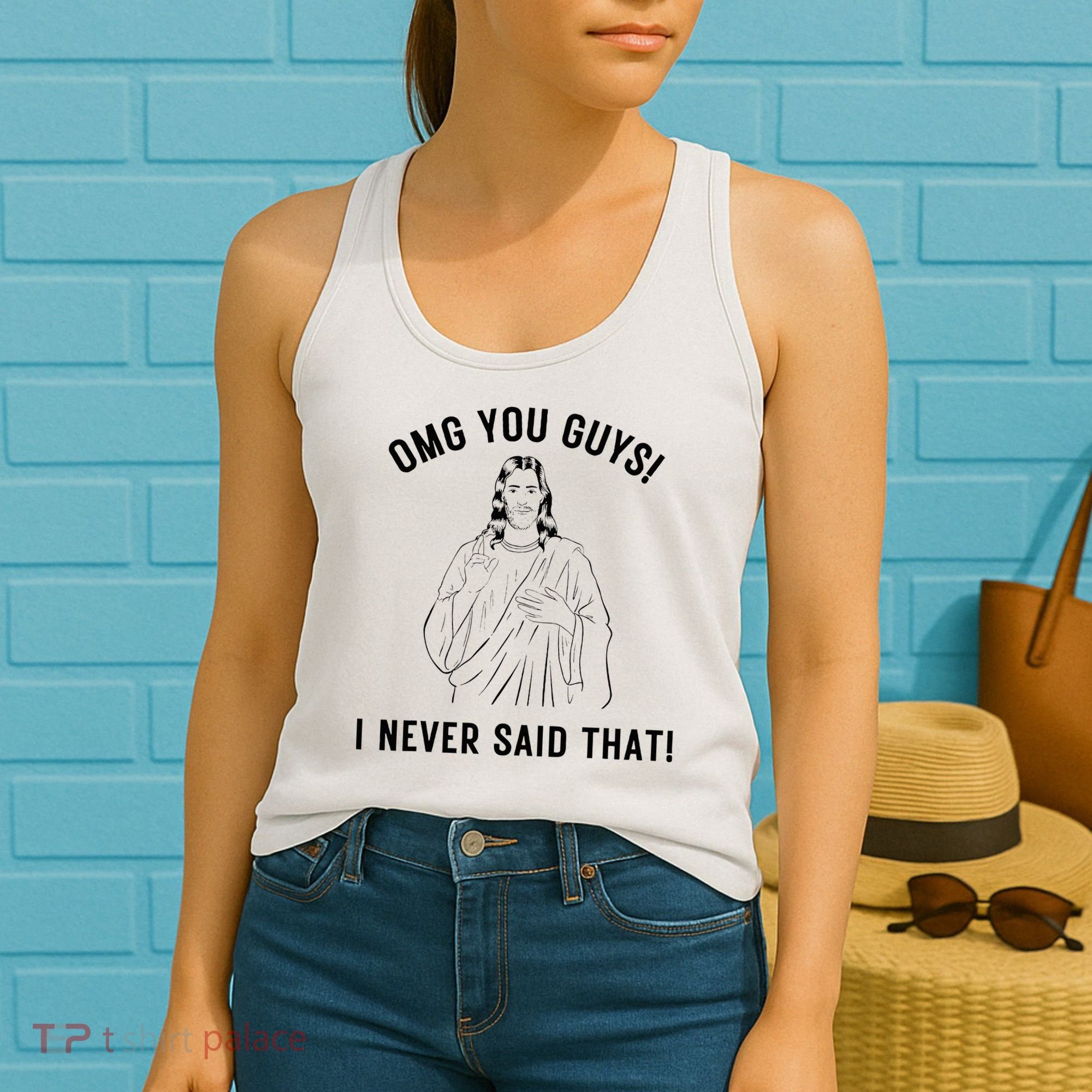 Jesus Meme Omg You Guys I Never Said That Women's Tank Top