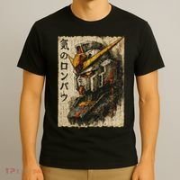 Japanese Mecha Robot Head Vintage Anime Art T-Shirt thumb 3