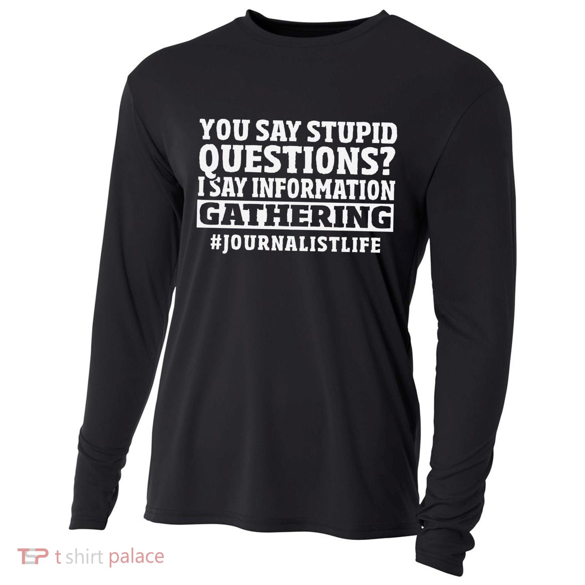 Journalism Media Reporter Press Journalist Cooling Performance Long Sleeve Crew
