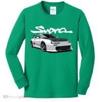 Jdm Mkiv Supra 2jz Street Racing Drag Drift Kids Long Sleeve Shirt thumb 0