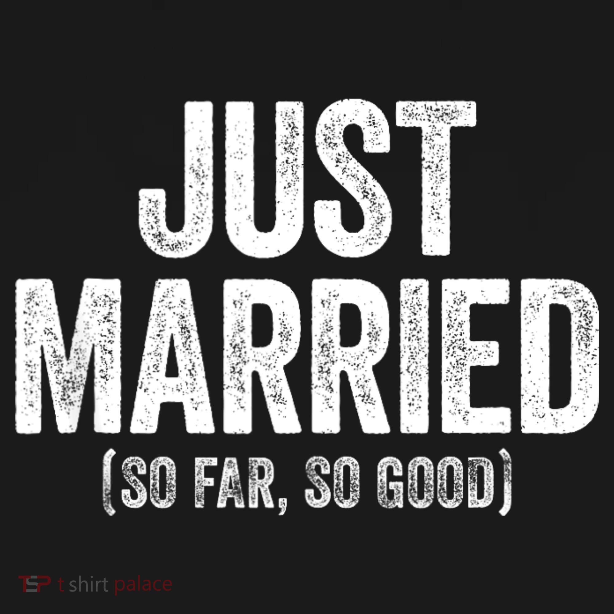 Just Married So Far So Good Newlywed Bride And Groom Apron