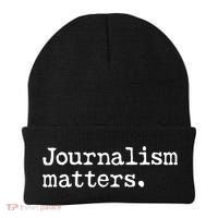 Journalism Matters Support Journalist Freedom Of The Press Meaningful Gift Beanie thumb 0