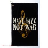 Jazz Music Saxophone Trumpet Gift Golf Towel thumb 0
