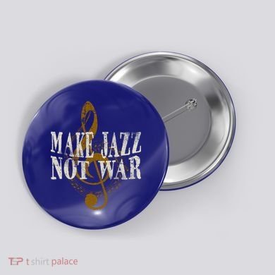 Jazz Music Saxophone Trumpet Gift Button
