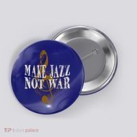Jazz Music Saxophone Trumpet Gift Button thumb 0