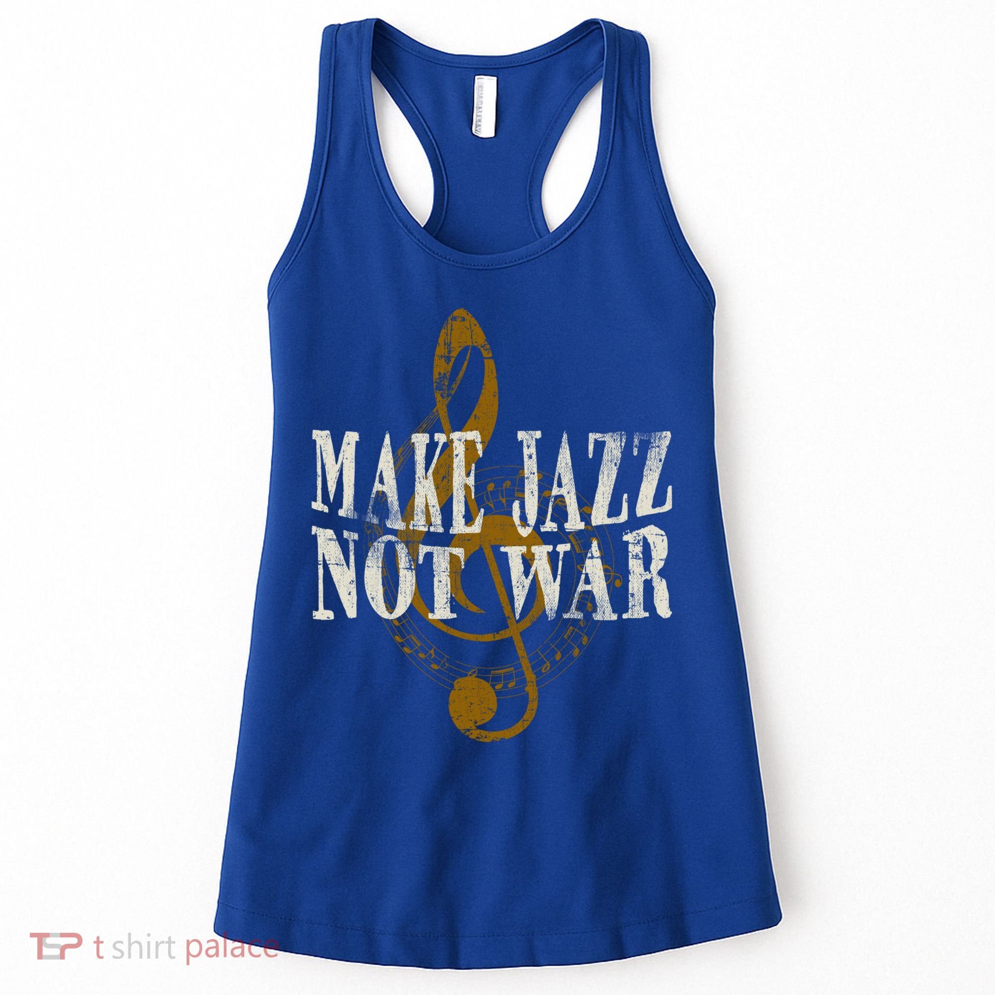 Jazz Music Saxophone Trumpet Gift Women's Tank Top