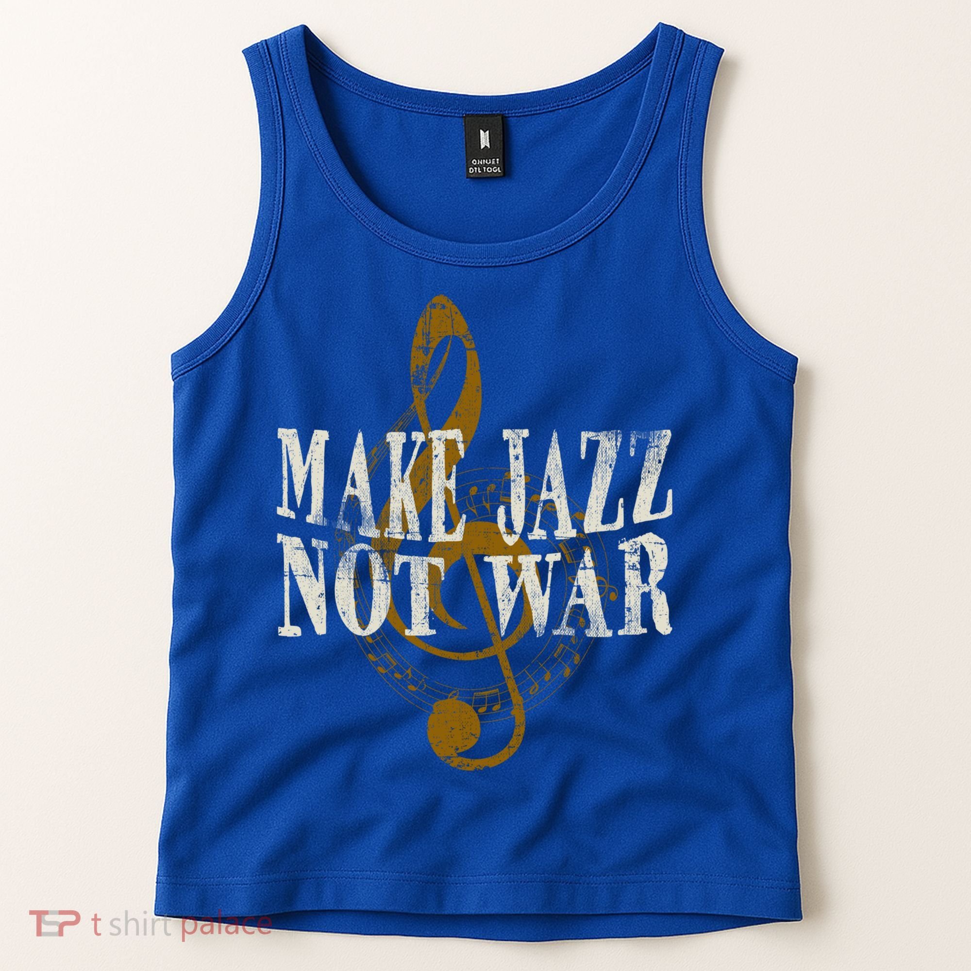 Jazz Music Saxophone Trumpet Gift Tank Top