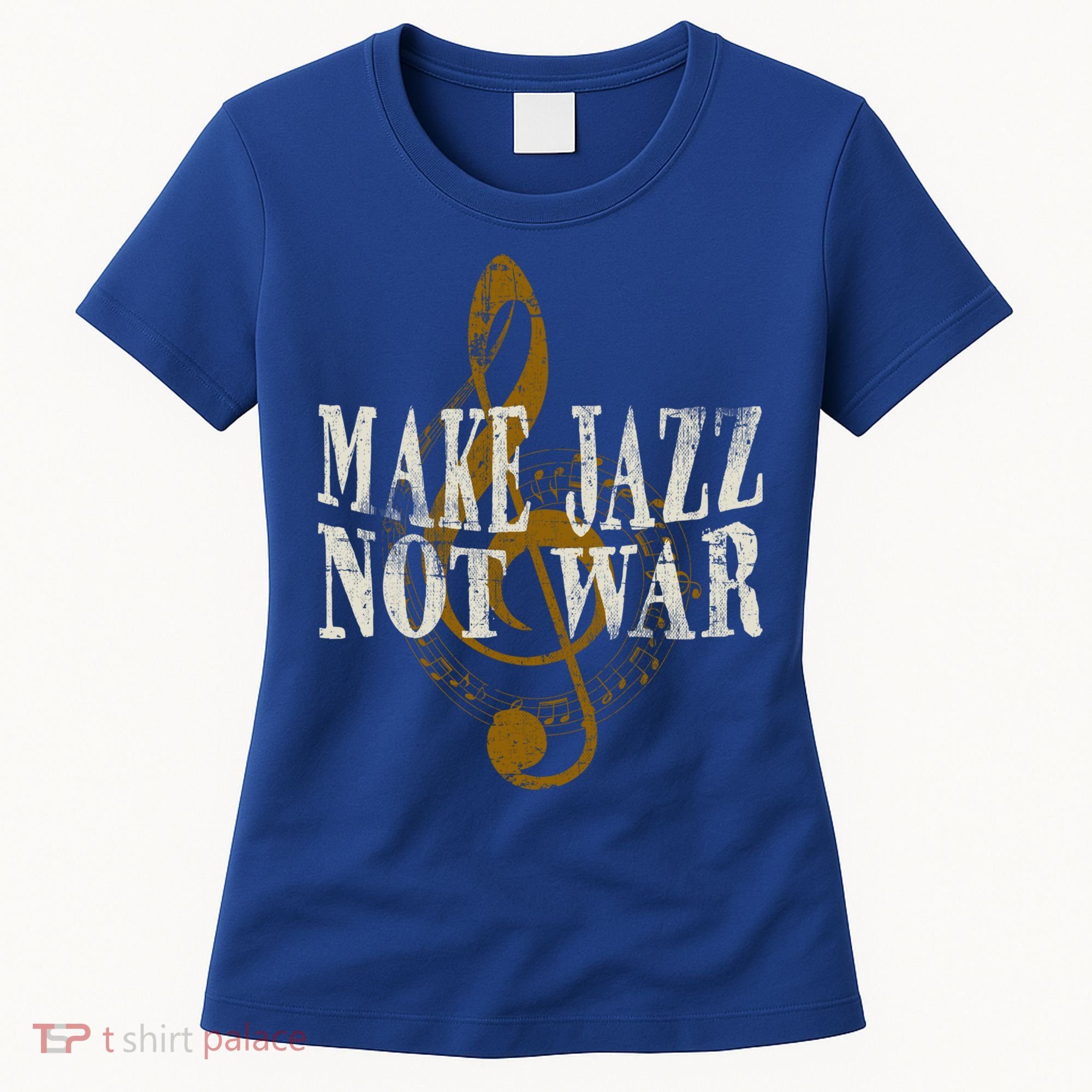 Jazz Music Saxophone Trumpet Gift Women's T-Shirt