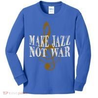 Jazz Music Saxophone Trumpet Gift Kids Long Sleeve Shirt thumb 0