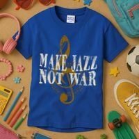 Jazz Music Saxophone Trumpet Gift Kids T-Shirt thumb 3