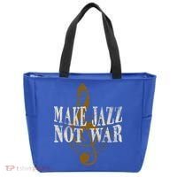 Jazz Music Saxophone Trumpet Gift Tote Bag thumb 0