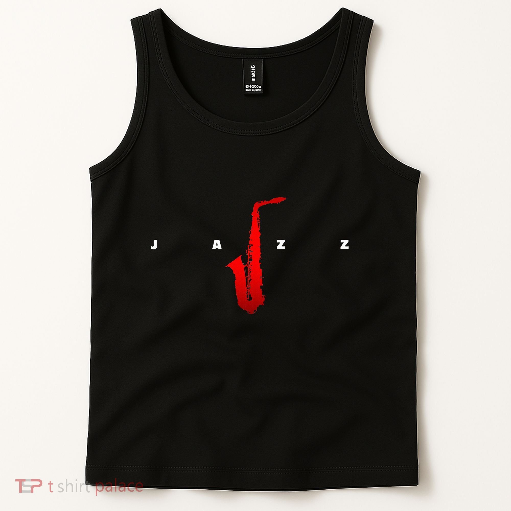 Jazz Music Saxophone Tank Top