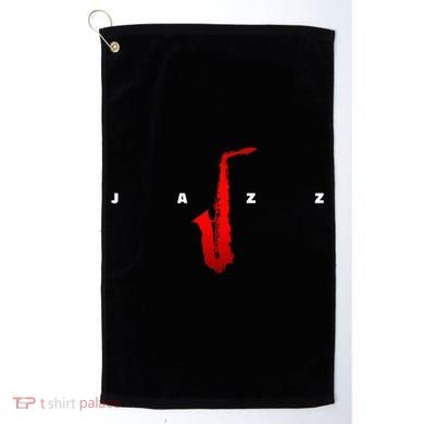Jazz Music Saxophone Golf Towel
