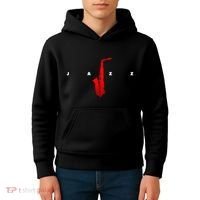 Jazz Music Saxophone Kids Hoodie thumb 4