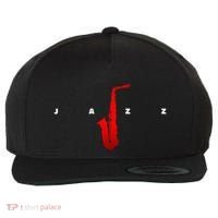 Jazz Music Saxophone Wool Snapback Cap thumb 0