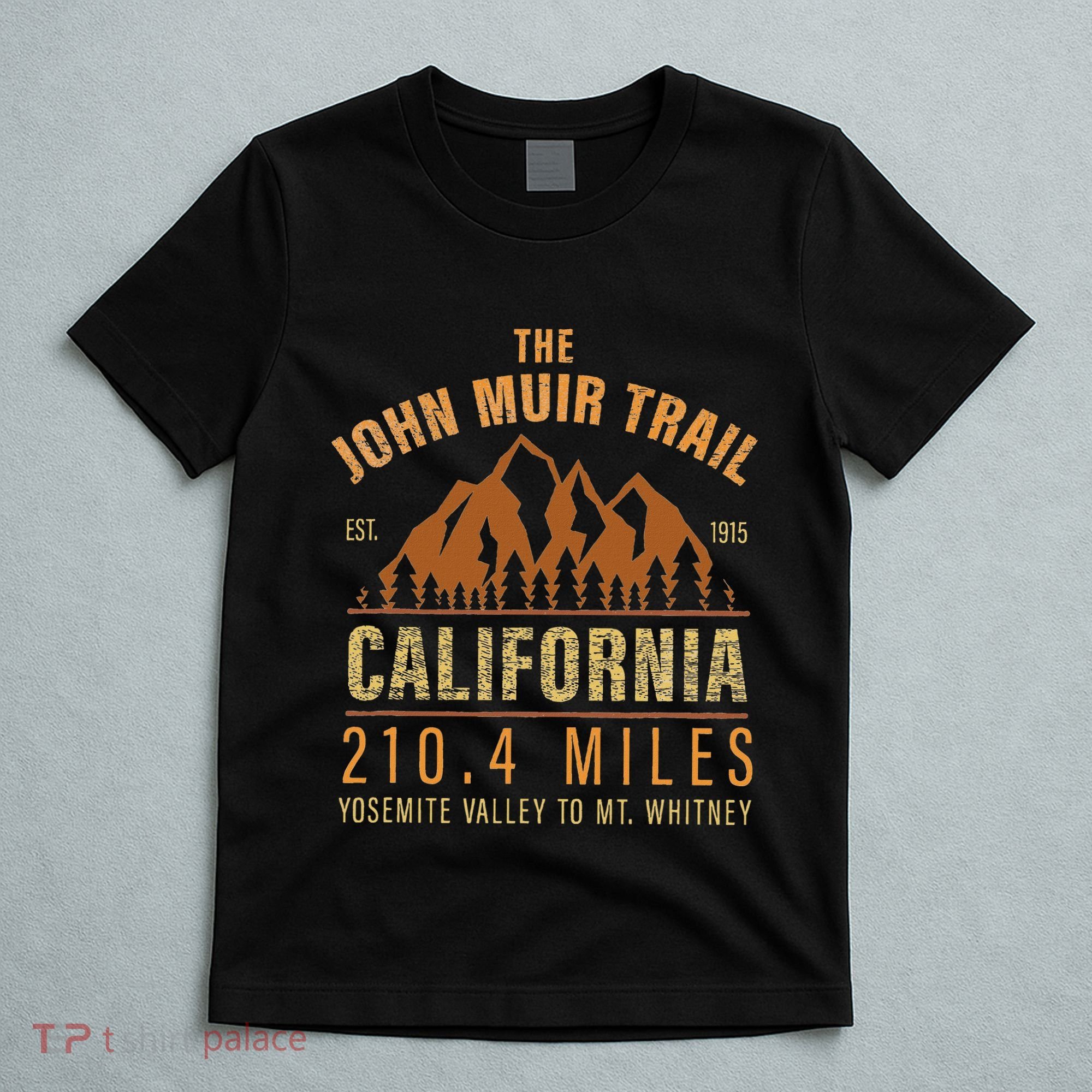 John Muir Trail California Backpacking Trail Hiking T-Shirt