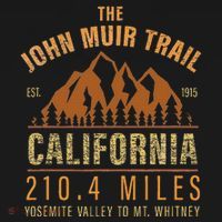 John Muir Trail California Backpacking Trail Hiking Women's Hoodie thumb 2