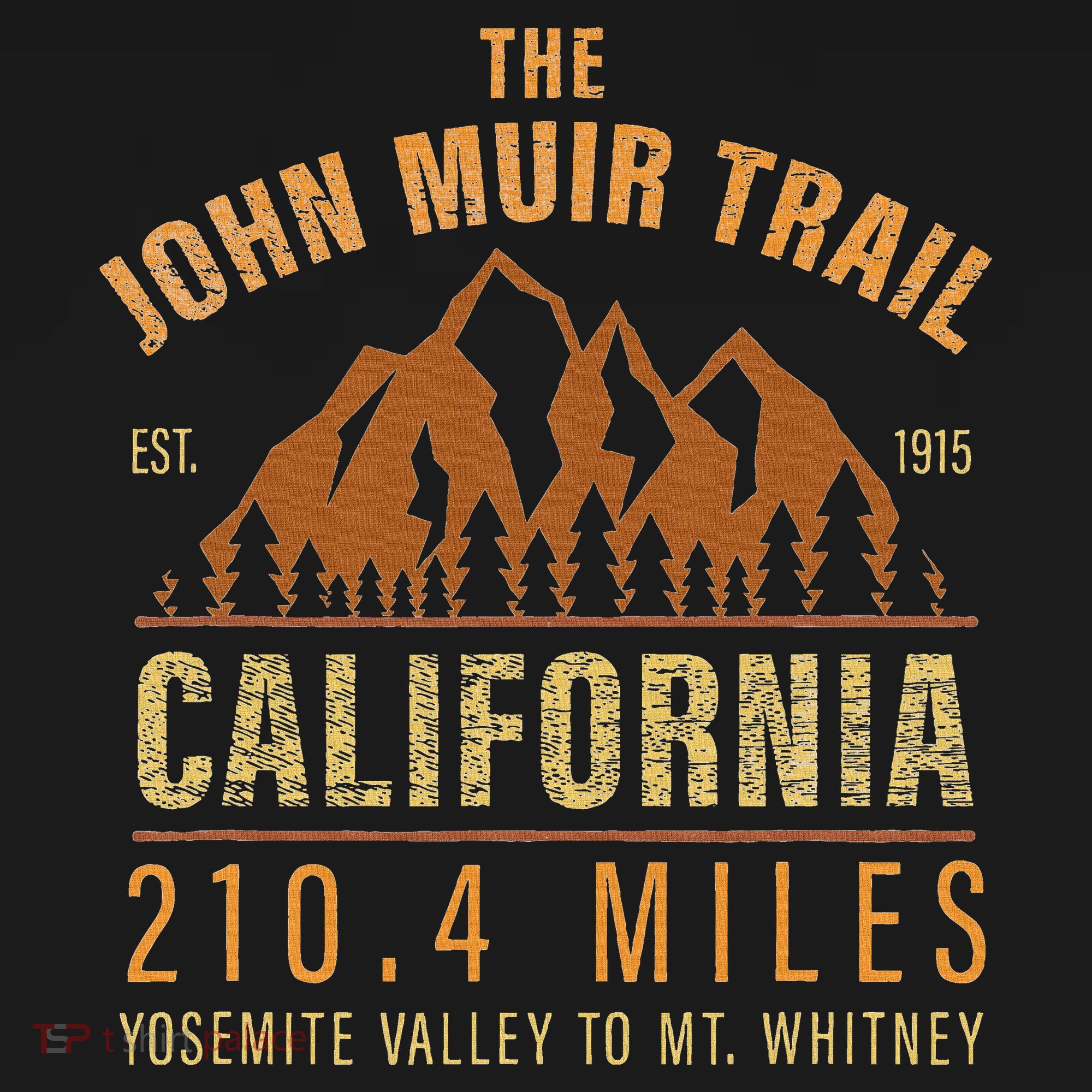 John Muir Trail California Backpacking Trail Hiking Women's Hoodie