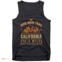 John Muir Trail California Backpacking Trail Hiking Tank Top thumb 0