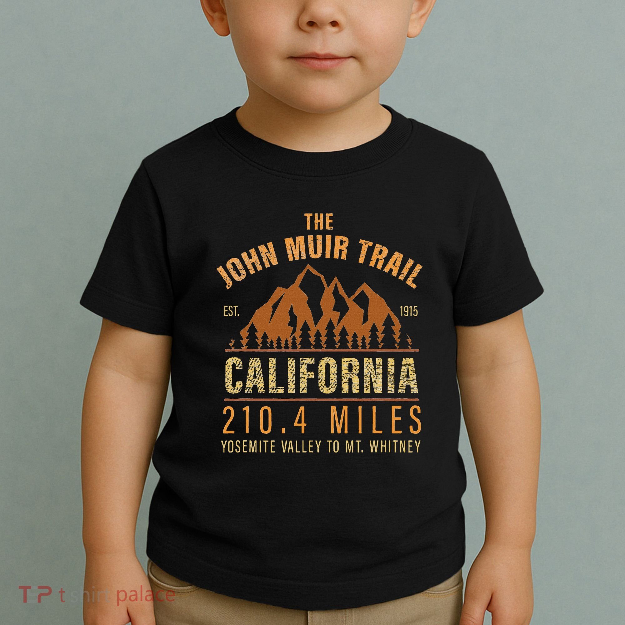 John Muir Trail California Backpacking Trail Hiking Toddler T-Shirt