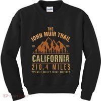 John Muir Trail California Backpacking Trail Hiking Kids Sweatshirt thumb 0
