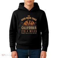 John Muir Trail California Backpacking Trail Hiking Kids Hoodie thumb 4