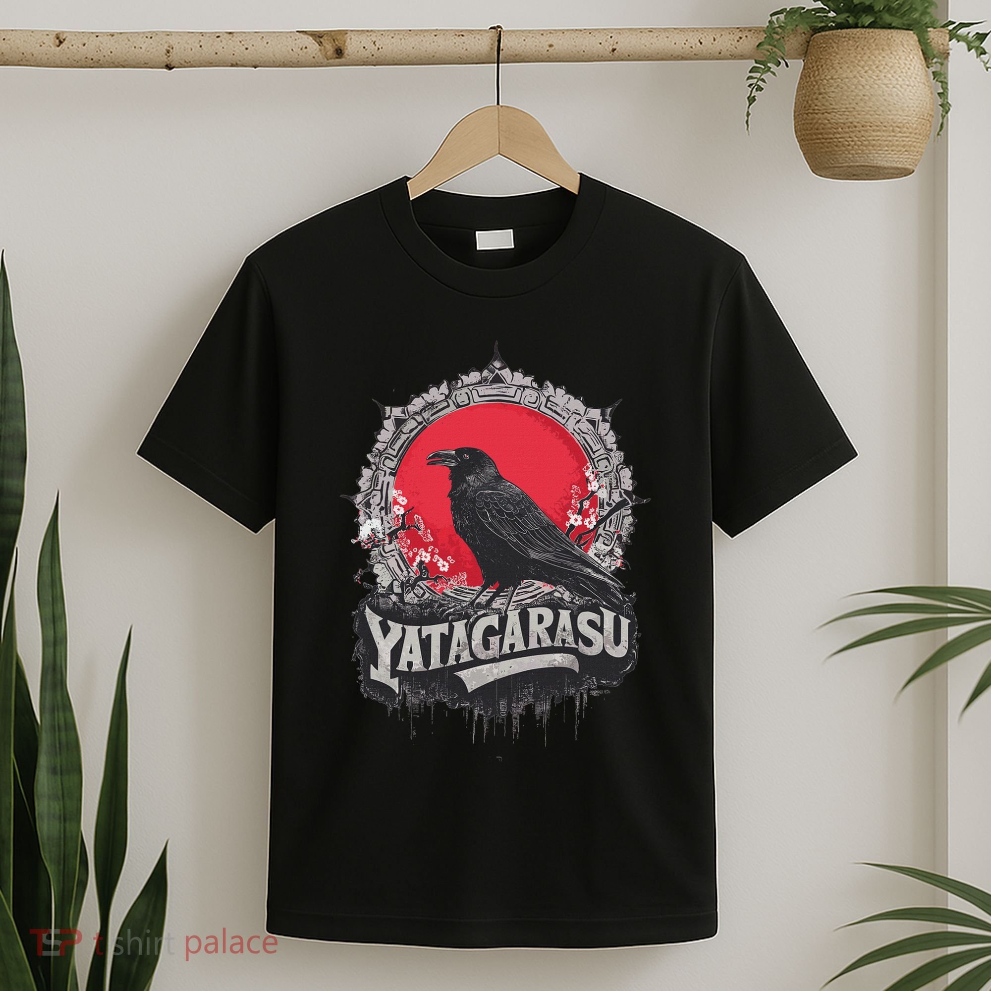 Japanese Mythology Three Legged Crow Yatagarasu T-Shirt