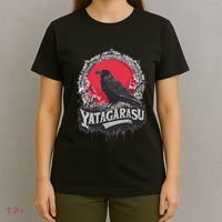 Japanese Mythology Three Legged Crow Yatagarasu T-Shirt thumb 4