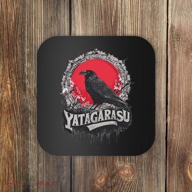 Japanese Mythology Three Legged Crow Yatagarasu Coaster