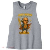 James Madison The Presidential Chronicles 4th President Women's Racerback Cropped Tank thumb 0