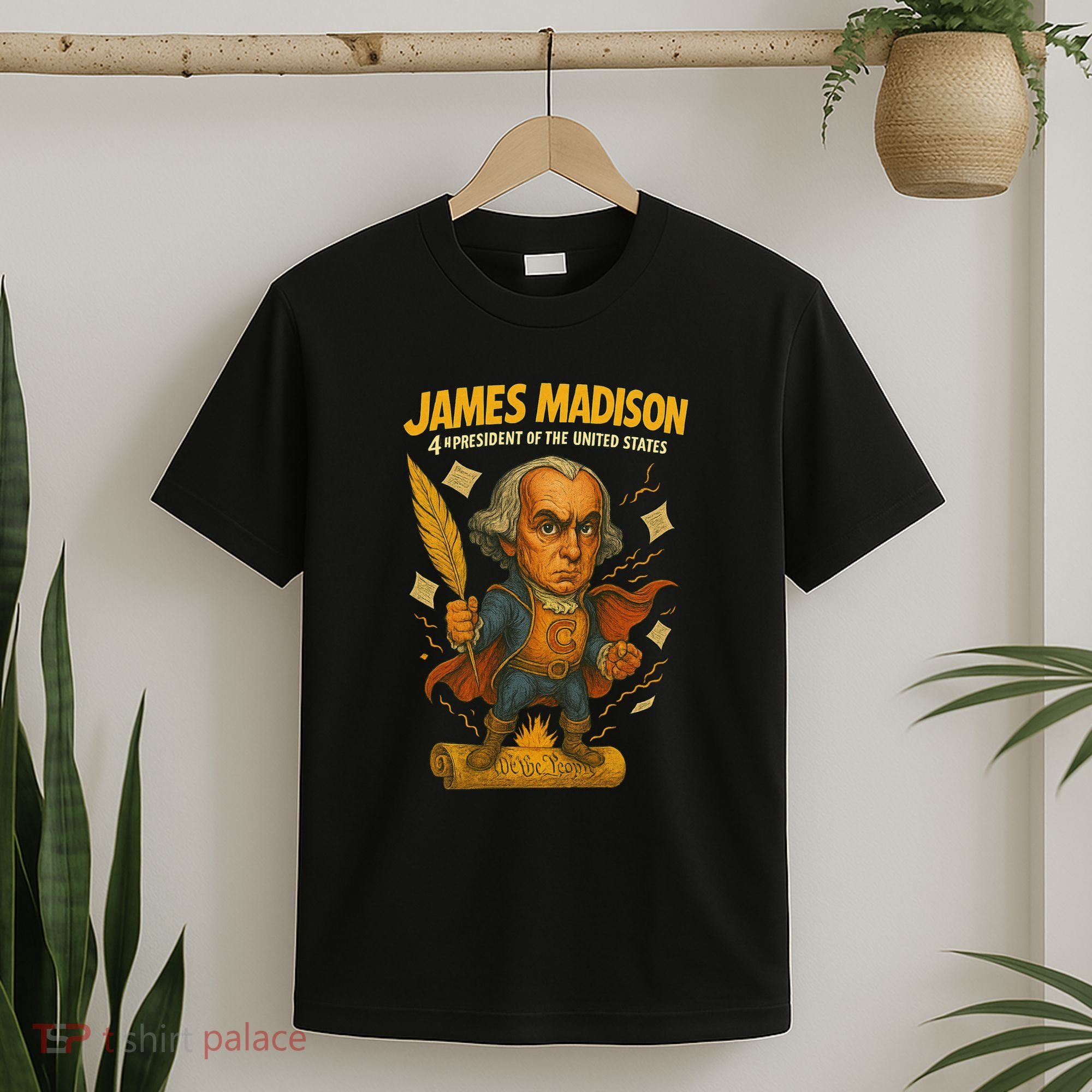 James Madison The Presidential Chronicles 4th President T-Shirt