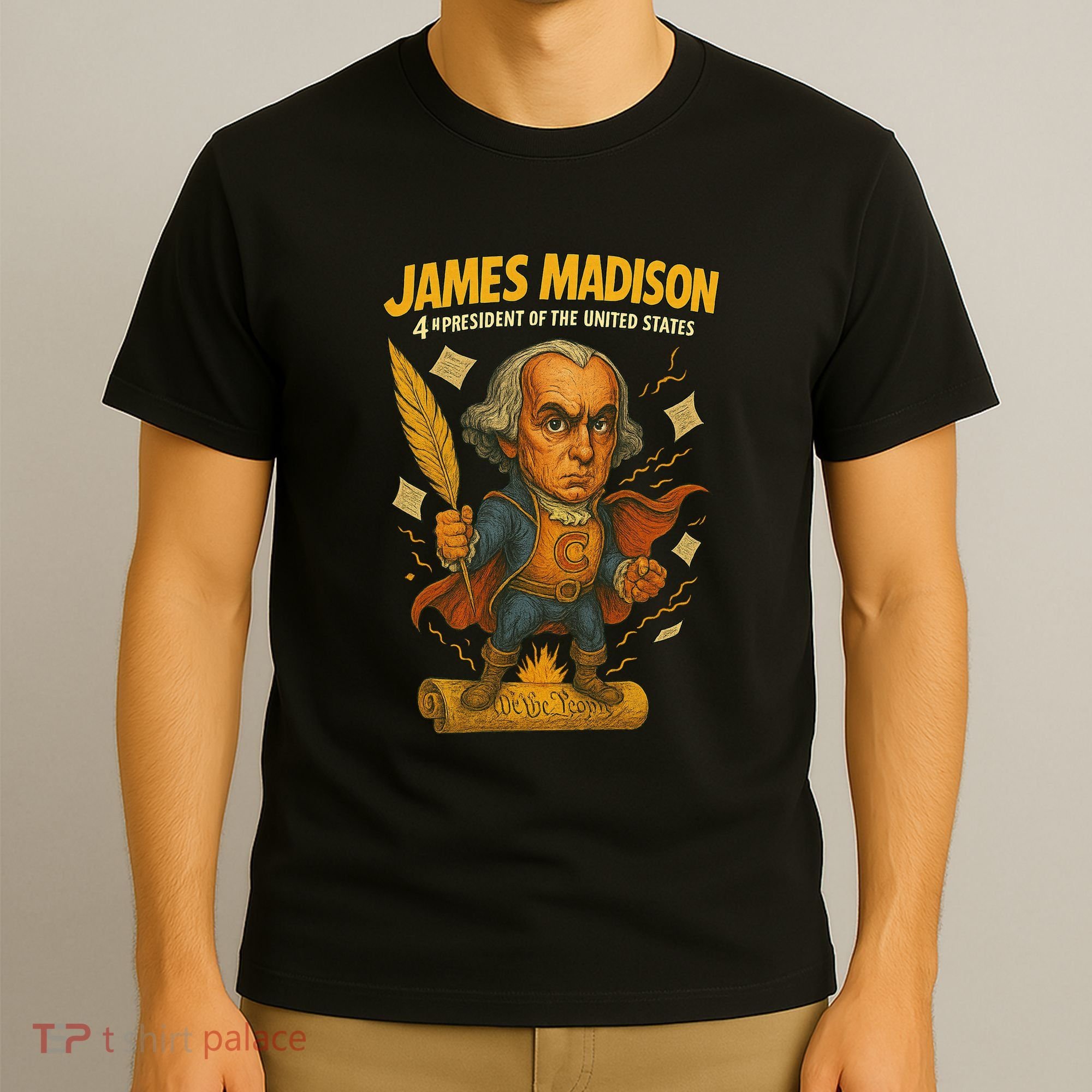 James Madison The Presidential Chronicles 4th President T-Shirt