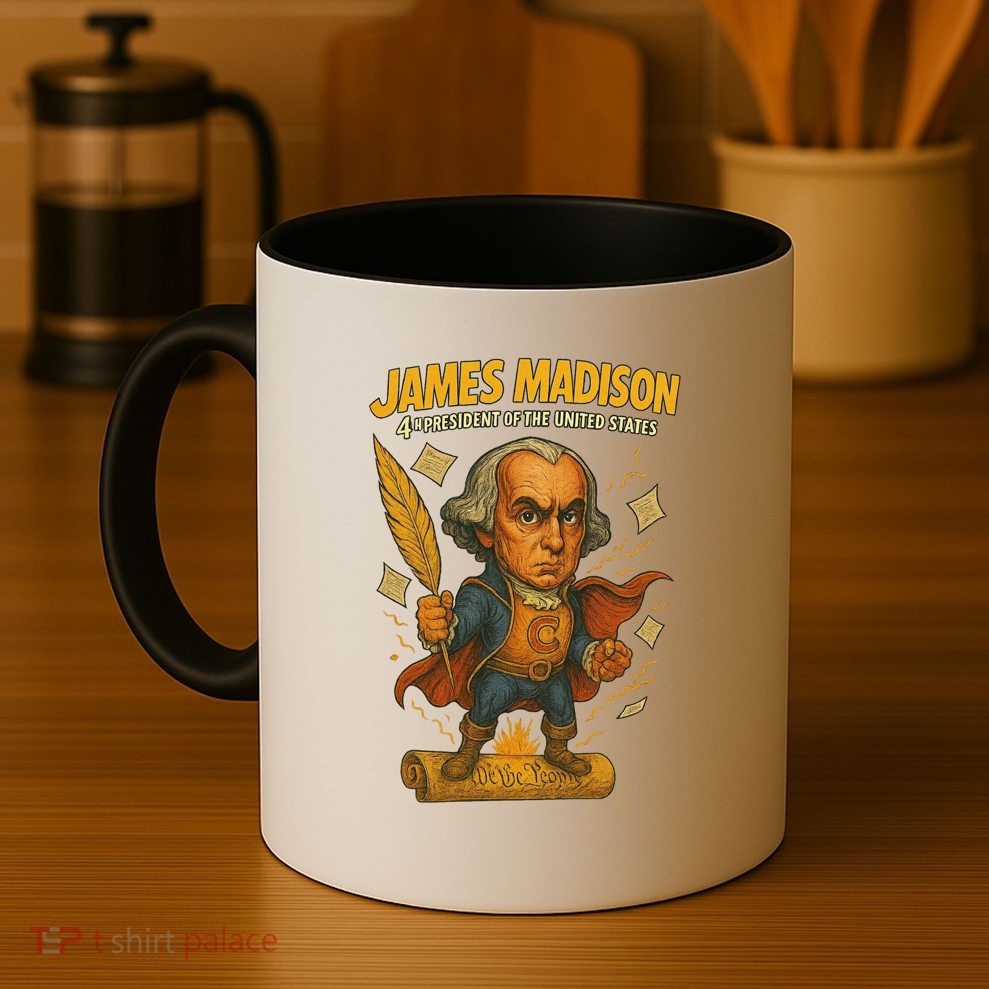 James Madison The Presidential Chronicles 4th President Coffee Mug