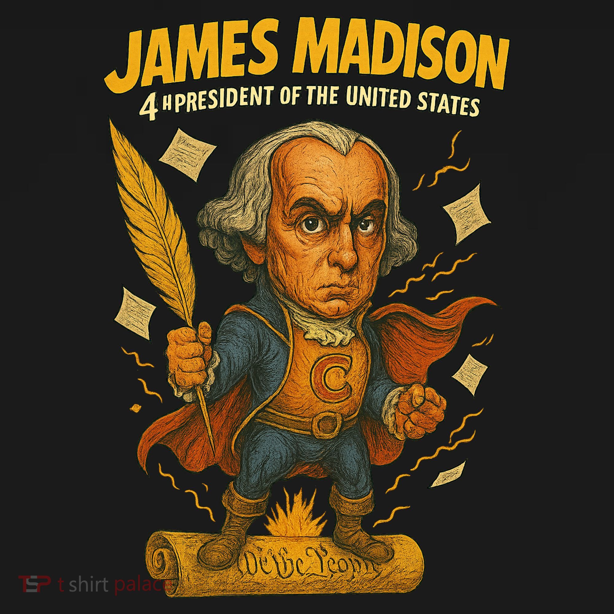 James Madison The Presidential Chronicles 4th President Mousepad