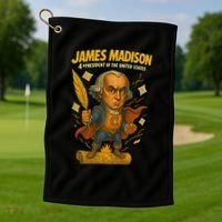 James Madison The Presidential Chronicles 4th President Golf Towel thumb 1