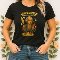 James Madison The Presidential Chronicles 4th President Women's T-Shirt thumb 2
