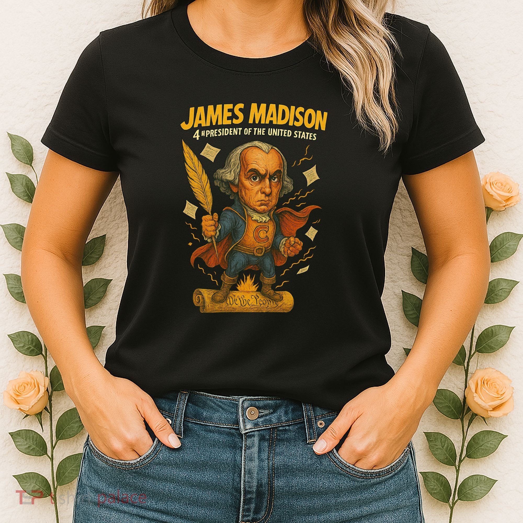 James Madison The Presidential Chronicles 4th President Women's T-Shirt