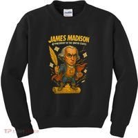 James Madison The Presidential Chronicles 4th President Kids Sweatshirt thumb 0