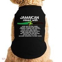 Jamaican Mixed With Jamaica Love And Proud Gift Doggie Tank thumb 0